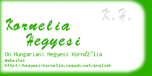 kornelia hegyesi business card